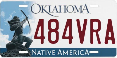 OK license plate 484VRA
