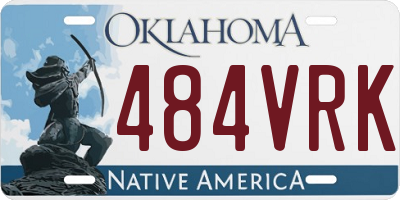 OK license plate 484VRK