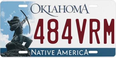 OK license plate 484VRM