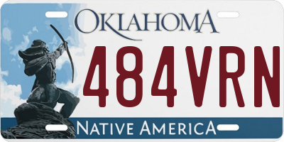 OK license plate 484VRN