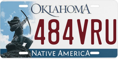 OK license plate 484VRU