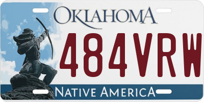 OK license plate 484VRW