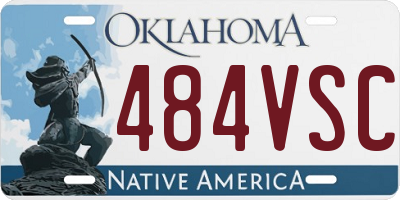OK license plate 484VSC