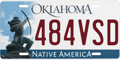 OK license plate 484VSD