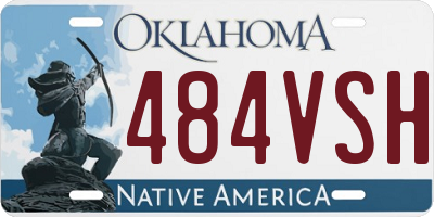 OK license plate 484VSH