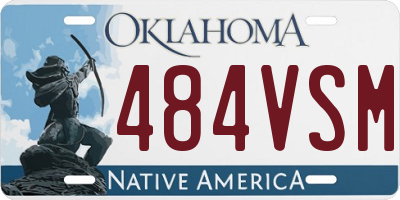 OK license plate 484VSM