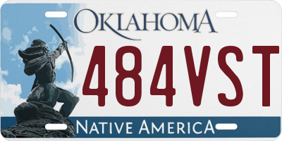 OK license plate 484VST