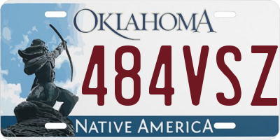 OK license plate 484VSZ