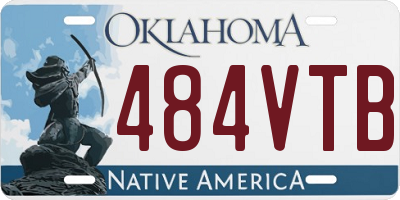 OK license plate 484VTB
