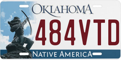 OK license plate 484VTD