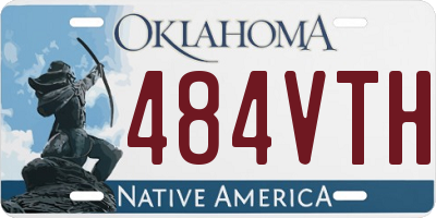 OK license plate 484VTH
