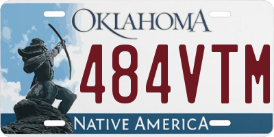OK license plate 484VTM