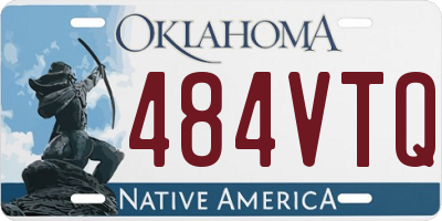 OK license plate 484VTQ