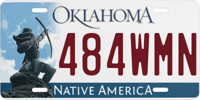 OK license plate 484WMN