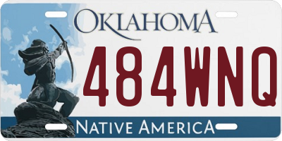 OK license plate 484WNQ