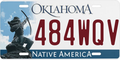 OK license plate 484WQV