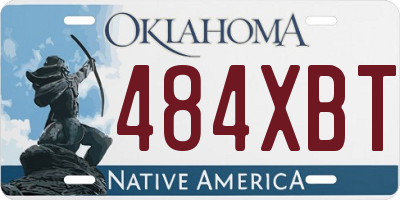 OK license plate 484XBT