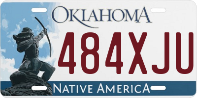 OK license plate 484XJU