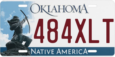 OK license plate 484XLT