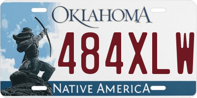 OK license plate 484XLW
