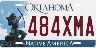 OK license plate 484XMA
