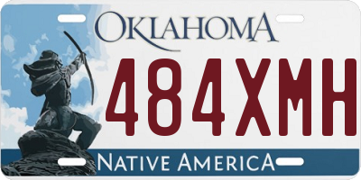 OK license plate 484XMH