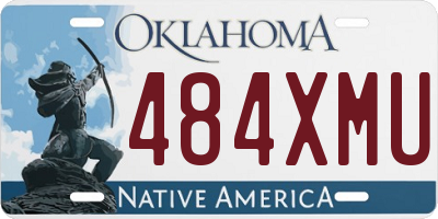 OK license plate 484XMU