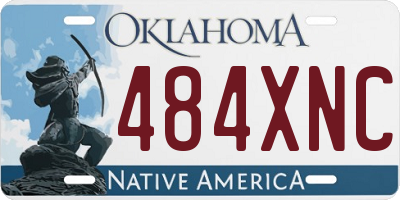 OK license plate 484XNC