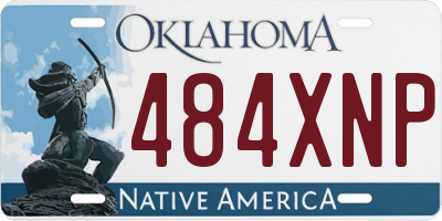 OK license plate 484XNP
