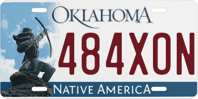 OK license plate 484XON