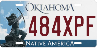 OK license plate 484XPF