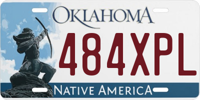 OK license plate 484XPL