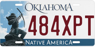 OK license plate 484XPT