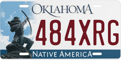 OK license plate 484XRG