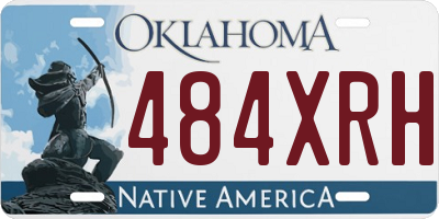 OK license plate 484XRH