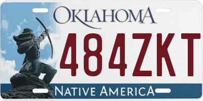 OK license plate 484ZKT