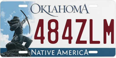 OK license plate 484ZLM