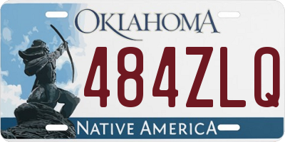 OK license plate 484ZLQ