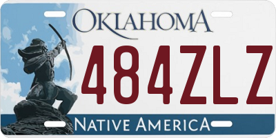 OK license plate 484ZLZ