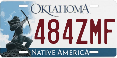 OK license plate 484ZMF