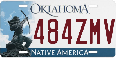 OK license plate 484ZMV