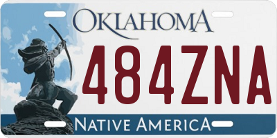 OK license plate 484ZNA