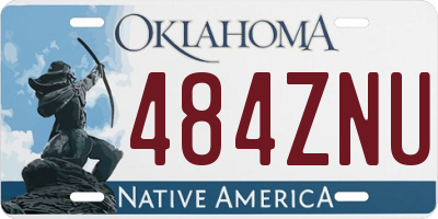 OK license plate 484ZNU