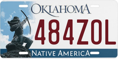 OK license plate 484ZOL