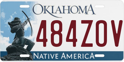 OK license plate 484ZOV