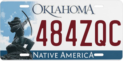 OK license plate 484ZQC