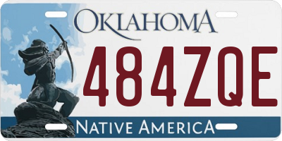 OK license plate 484ZQE