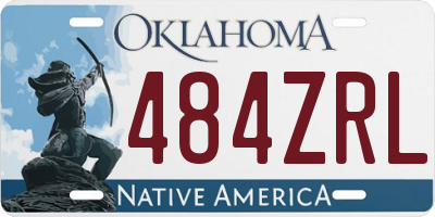 OK license plate 484ZRL