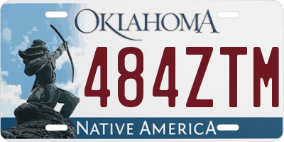 OK license plate 484ZTM