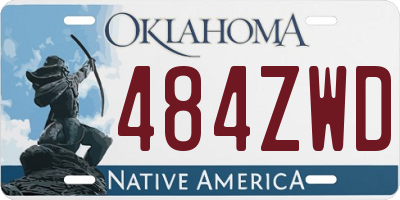 OK license plate 484ZWD